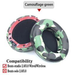 Studio 2/3 Pair Replacement Foam EarPads Earmuffs Ultra-soft Sponge Cushion For Beats Studio 2 3 Wired Wireless Headset Parts