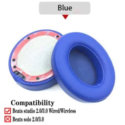 Studio 2/3 Pair Replacement Foam EarPads Earmuffs Ultra-soft Sponge Cushion For Beats Studio 2 3 Wired Wireless Headset Parts