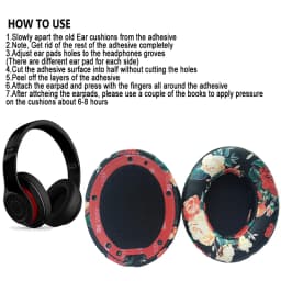 Studio 2/3 Pair Replacement Foam EarPads Earmuffs Ultra-soft Sponge Cushion For Beats Studio 2 3 Wired Wireless Headset Parts