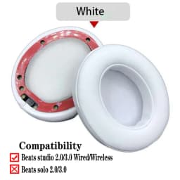 Studio 2/3 Pair Replacement Foam EarPads Earmuffs Ultra-soft Sponge Cushion For Beats Studio 2 3 Wired Wireless Headset Parts
