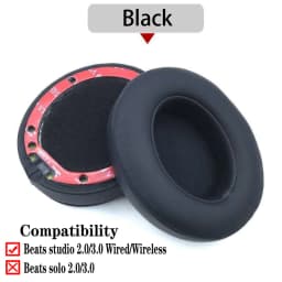Studio 2/3 Pair Replacement Foam EarPads Earmuffs Ultra-soft Sponge Cushion For Beats Studio 2 3 Wired Wireless Headset Parts