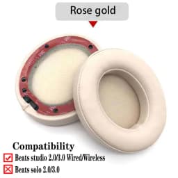 Studio 2/3 Pair Replacement Foam EarPads Earmuffs Ultra-soft Sponge Cushion For Beats Studio 2 3 Wired Wireless Headset Parts