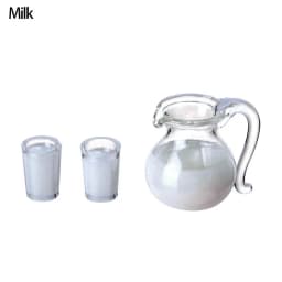 1/12 Scale Simulation Miniature Drinking Model Drinks Jug Cup Coffee Milk Lemon Water Orange Juice Doll Accessories