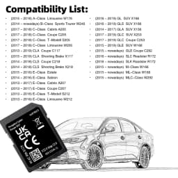 A218 Map V22 Full Version 2026 Europe Navigation for Mercedes Garmin A B C E-class CLA CLS GLS Car SD Card
