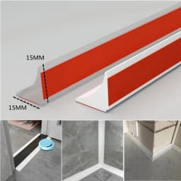 1Pc 100/200/300CM kitchen Water Retaining Strip Self-adhesive Door Seal Strip Bathroom Separation Shower Dam Barrier Accessory