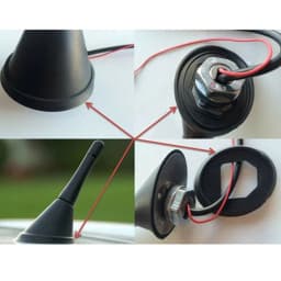 Roof Mast Whip Aerial Antenna Rubber Base Gasket For VW Golf 4 MK4 MK3 Seal Pad Replacement 2006 2005 2004 2003 2002 2001 2000