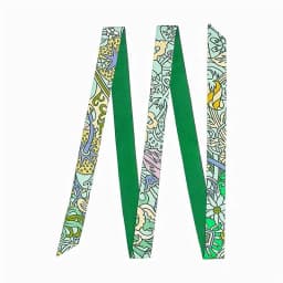New Fashion Brand Scarf Women Hair Scarf Female Belt Design Skinny Bag Scarves For Ladies Silk Scarf Tie Bag Ribbons