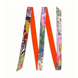 New Fashion Brand Scarf Women Hair Scarf Female Belt Design Skinny Bag Scarves For Ladies Silk Scarf Tie Bag Ribbons