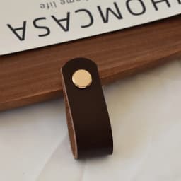 IHOMCASA Brass Furniture Cabinet Handle Drawer Door Knobs Kitchen Dresser Wardrobe Handle Cupboard Brown Leather Cabinet Pull