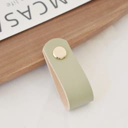 IHOMCASA Brass Furniture Cabinet Handle Drawer Door Knobs Kitchen Dresser Wardrobe Handle Cupboard Brown Leather Cabinet Pull
