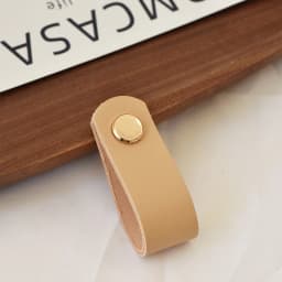 IHOMCASA Brass Furniture Cabinet Handle Drawer Door Knobs Kitchen Dresser Wardrobe Handle Cupboard Brown Leather Cabinet Pull