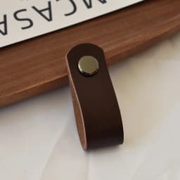 IHOMCASA Brass Furniture Cabinet Handle Drawer Door Knobs Kitchen Dresser Wardrobe Handle Cupboard Brown Leather Cabinet Pull