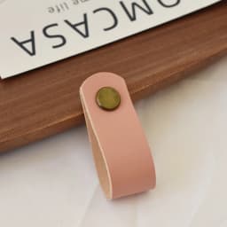 IHOMCASA Brass Furniture Cabinet Handle Drawer Door Knobs Kitchen Dresser Wardrobe Handle Cupboard Brown Leather Cabinet Pull