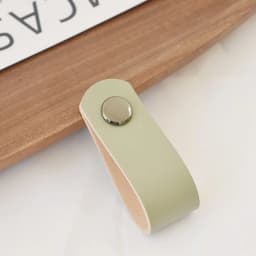 IHOMCASA Brass Furniture Cabinet Handle Drawer Door Knobs Kitchen Dresser Wardrobe Handle Cupboard Brown Leather Cabinet Pull