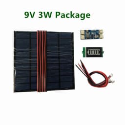 6V 3W 4.5W 6W 9V 4.2W 12V 2W Solar Panel /Solar Min Battery Charger /Battery Display DIY KIT PH 2.0 Cable