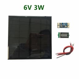 6V 3W 4.5W 6W 9V 4.2W 12V 2W Solar Panel /Solar Min Battery Charger /Battery Display DIY KIT PH 2.0 Cable