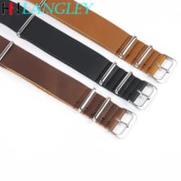 Ultra Thin Leather Watch Band Strap Single Layer Bracelet 18mm 20mm 22mm 24mm Watch Replacement Accessories Women Men Band