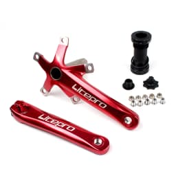 Litepro Folding Bicycle Crank Aluminum Alloy 170mm Hollow Integrally MTB Mountain Bike BCD 130 Crankset Tooth Plate Parts