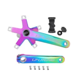 Litepro Folding Bicycle Crank Aluminum Alloy 170mm Hollow Integrally MTB Mountain Bike BCD 130 Crankset Tooth Plate Parts