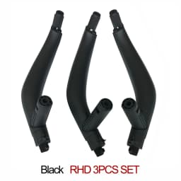 3PCS SET LHD RHD Carbon Fiber Interior Passenger Door Handle Inside Panel Replacement For BMW X5 X6 F15 F16 2014-2018