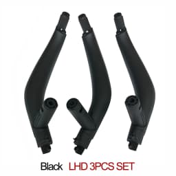3PCS SET LHD RHD Carbon Fiber Interior Passenger Door Handle Inside Panel Replacement For BMW X5 X6 F15 F16 2014-2018