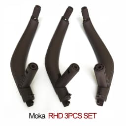 3PCS SET LHD RHD Carbon Fiber Interior Passenger Door Handle Inside Panel Replacement For BMW X5 X6 F15 F16 2014-2018