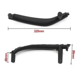 3PCS SET LHD RHD Carbon Fiber Interior Passenger Door Handle Inside Panel Replacement For BMW X5 X6 F15 F16 2014-2018