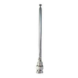 Stainless Steel FM Radio Antenna BNC Connector Telescopic Aerial 62cm