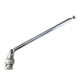 Stainless Steel FM Radio Antenna BNC Connector Telescopic Aerial 62cm