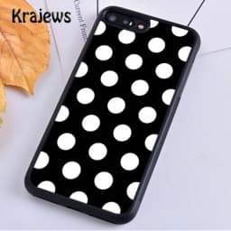 Krajews Red Black Gold Polka dots Dot Phone Case Cover For iPhone 16 15 SE2020 14 6 7 8 plus 11 12 13 pro max coque Fundas
