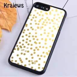 Krajews Red Black Gold Polka dots Dot Phone Case Cover For iPhone 16 15 SE2020 14 6 7 8 plus 11 12 13 pro max coque Fundas