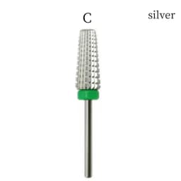 New 5 IN 1 Tapered Carbide Nail Drill Bits Two-Way Carbide Bit Drill Accessories Milling Cutter for Manicure Left and Right Hand