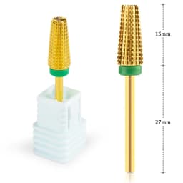 New 5 IN 1 Tapered Carbide Nail Drill Bits Two-Way Carbide Bit Drill Accessories Milling Cutter for Manicure Left and Right Hand