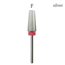 New 5 IN 1 Tapered Carbide Nail Drill Bits Two-Way Carbide Bit Drill Accessories Milling Cutter for Manicure Left and Right Hand