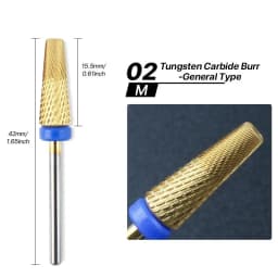 New 5 IN 1 Tapered Carbide Nail Drill Bits Two-Way Carbide Bit Drill Accessories Milling Cutter for Manicure Left and Right Hand