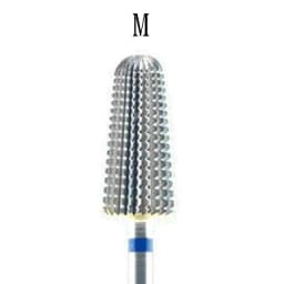 New 5 IN 1 Tapered Carbide Nail Drill Bits Two-Way Carbide Bit Drill Accessories Milling Cutter for Manicure Left and Right Hand
