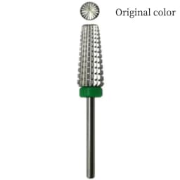 New 5 IN 1 Tapered Carbide Nail Drill Bits Two-Way Carbide Bit Drill Accessories Milling Cutter for Manicure Left and Right Hand