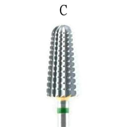New 5 IN 1 Tapered Carbide Nail Drill Bits Two-Way Carbide Bit Drill Accessories Milling Cutter for Manicure Left and Right Hand