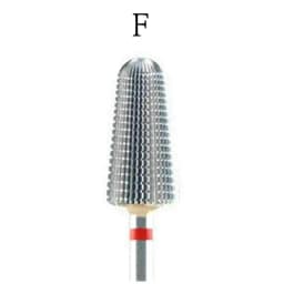 New 5 IN 1 Tapered Carbide Nail Drill Bits Two-Way Carbide Bit Drill Accessories Milling Cutter for Manicure Left and Right Hand