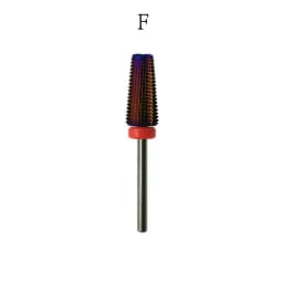 New 5 IN 1 Tapered Carbide Nail Drill Bits Two-Way Carbide Bit Drill Accessories Milling Cutter for Manicure Left and Right Hand