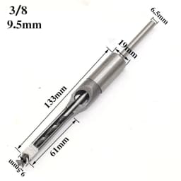 HSS Twist Drill Bits Woodworking Drill Tools Kit Set Square Auger Mortising Chisel Drill Set Square Hole Extended Saw 6.0mm~16mm