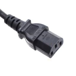 CEE7/7 to IEC C13 Power Cords, 10A/16A, 250V, H05VV-F 0.75mm Cable ,Short Schuko to C13 Power cord,1ft/30cm