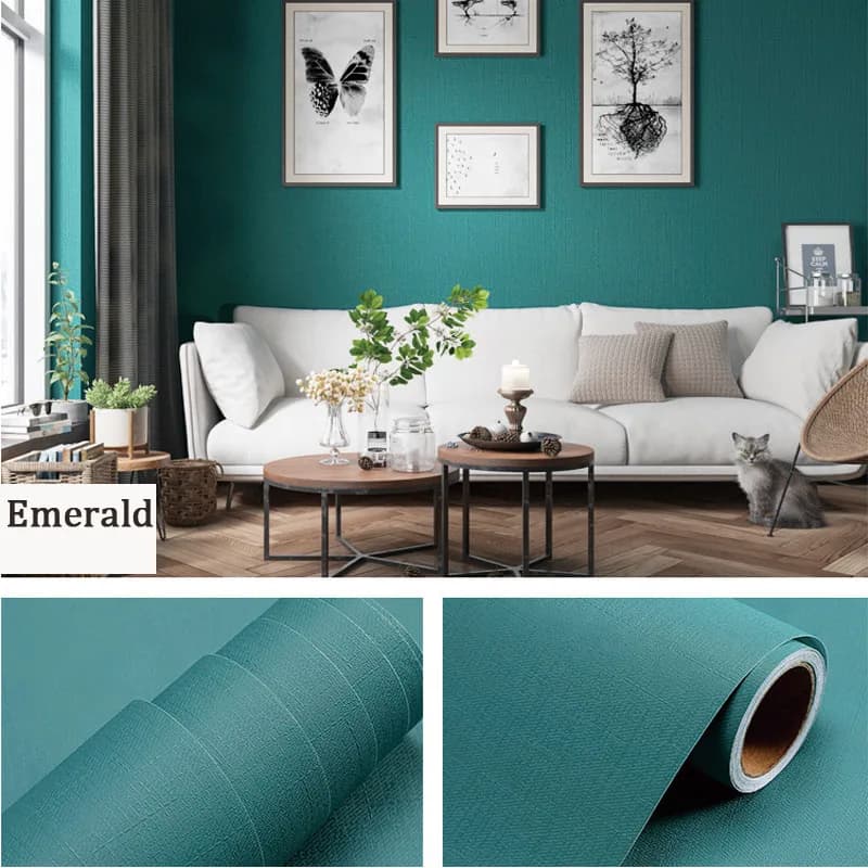 80cm Macaron Self-Adhesive Vinyl Wallpaper Kitchen Cabinet Storage Desktop Furniture Bedroom Decor Waterproof Film Wall Stickers