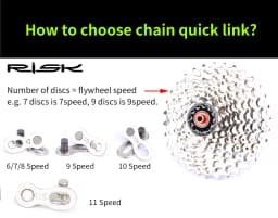 RISK Bike Chain Quick Link MTB Road Bike Chain Missing Quick Connector Connecting Master Link for 6 7 8 9 10 11 12S Speed Chain
