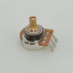 1 Piece 3/8" Brass Short Long Split Shaft Potentiometers Pots 250K 500K Option for Electric Guitar and Bass Tone Volume Parts