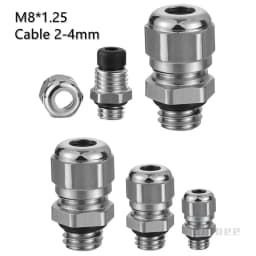 1Pcs Waterproof Cable Gland 304 Stainless Steel Glands IP68 PG7 PG9 M12 M16 Metal Joint PG13.5 M20*1.5 Cable Fixing Seal Joint
