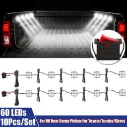 Universal 8/10Pcs Led Light Decoration Car Bed Lights 48 LEDs Light Waterproof Fit For Benz/BMW/Toyota/Tundra/Chevy Truck Pickup