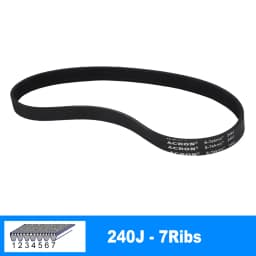 V-Belt PJ610 240J 3/ 4/ 5/ 6/ 7/ 8 Ribs For DIY RC Model Motor Transmission Timing Belt
