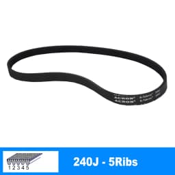 V-Belt PJ610 240J 3/ 4/ 5/ 6/ 7/ 8 Ribs For DIY RC Model Motor Transmission Timing Belt
