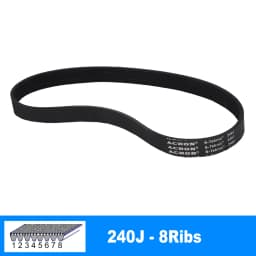 V-Belt PJ610 240J 3/ 4/ 5/ 6/ 7/ 8 Ribs For DIY RC Model Motor Transmission Timing Belt